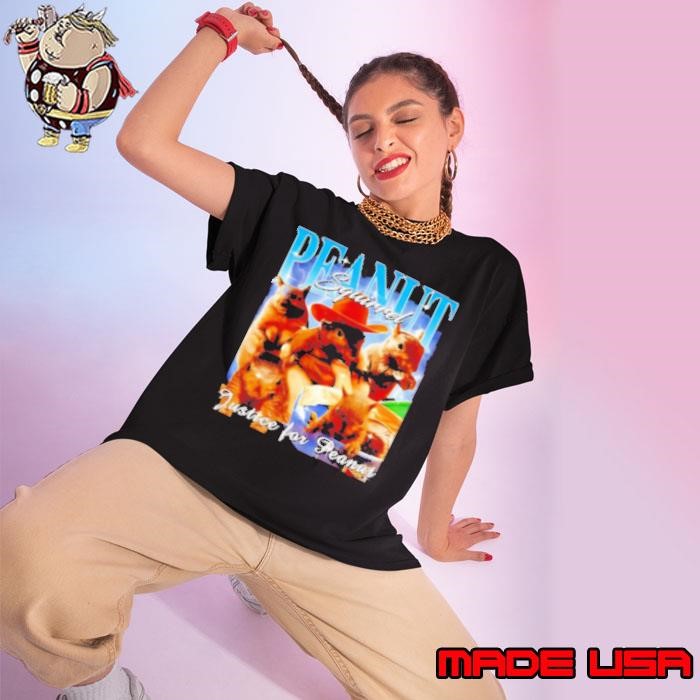 Justice for peanut bootleg vintage Ladies tee