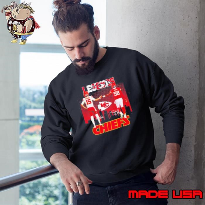 Kansas City Chiefs Mahomes and Thomas skyline Sweatshirt