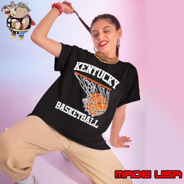 Kentucky basketball hoop swoosh Ladies tee