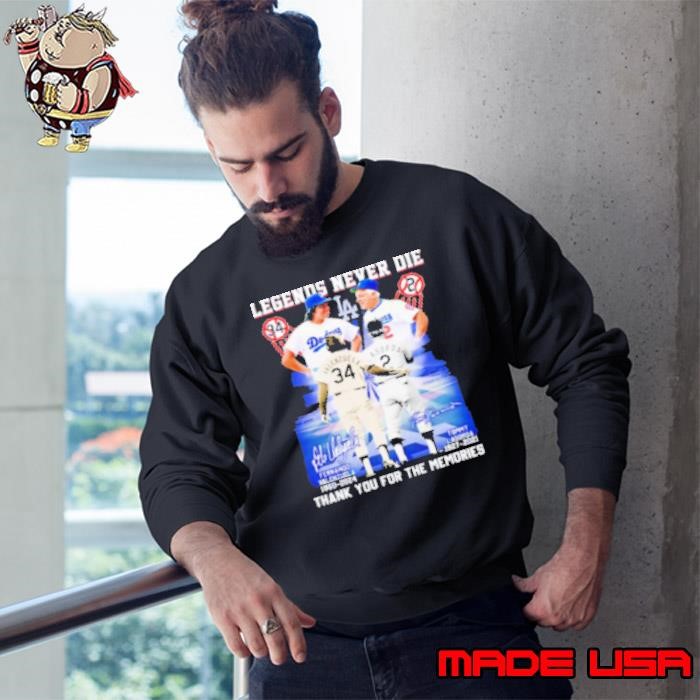 Legends never die Valenzuela Lasorda x Tommy Lasorda thank you Sweatshirt