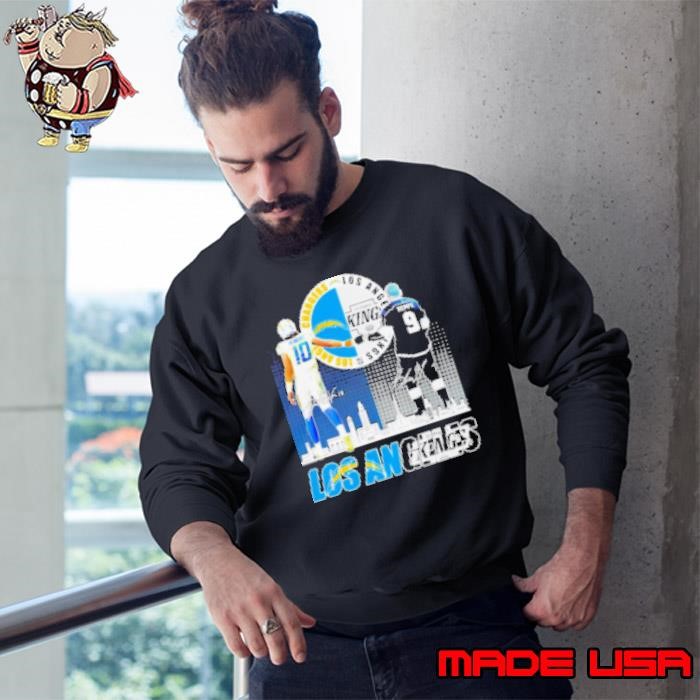 Los Angeles Chargers Justin Herbert x Kings Adrian Kempe signatures Sweatshirt