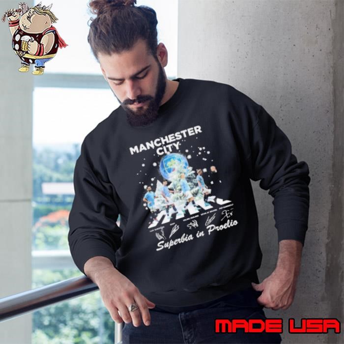 Manchester City 2024 Christmas Superbia In Proelio All Or Nothing Sweatshirt