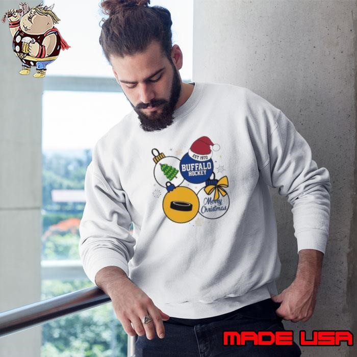Merry Christmas Buffalo Hockey Est 1970 Sweatshirt