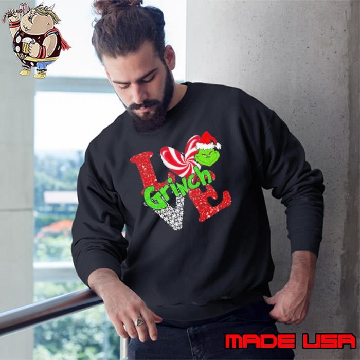 Merry Christmas Grinch Santa Love Sweatshirt