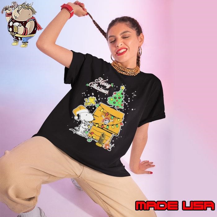 Merry Christmas With Snoopy Baby Pittsburgh Pirates Ladies tee
