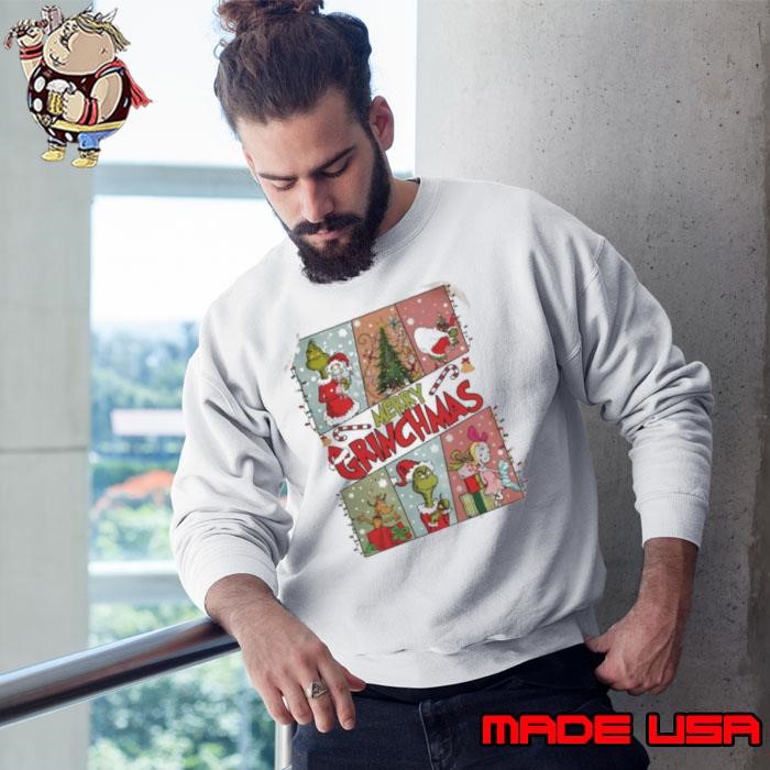 Merry Grinchmas Cartoonish Grinch Sweatshirt