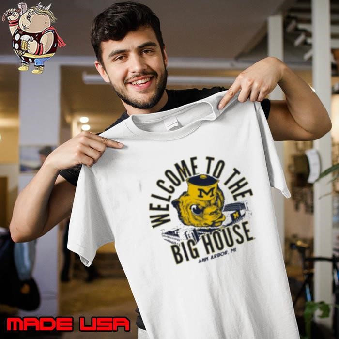 Michigan Wolverines Light Yellow Welcome To The Big House Heavyweight Unisex