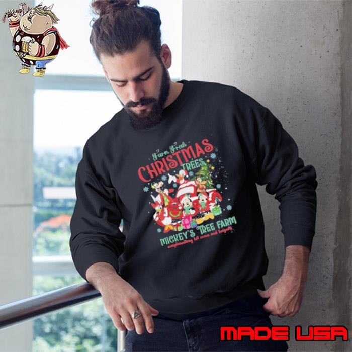 Mickey And Friends Farm Fresh Christmas Trees Sweatshirt