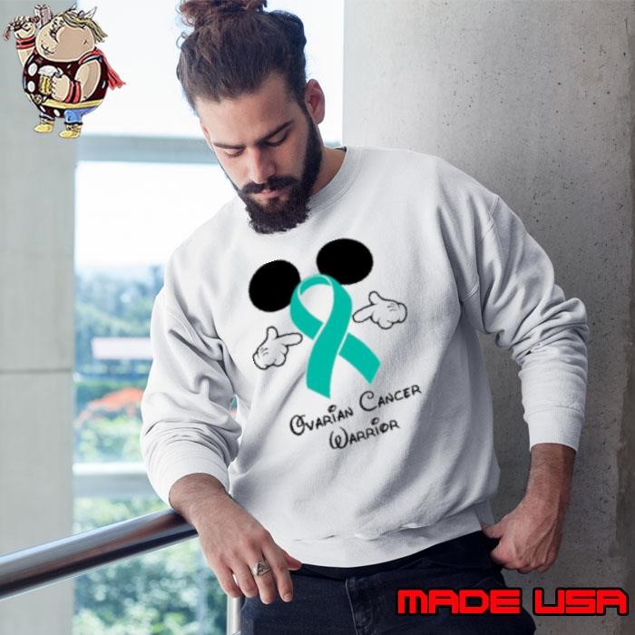 Mickey Mouse Ovarian Cancer Warrior Sweatshirt