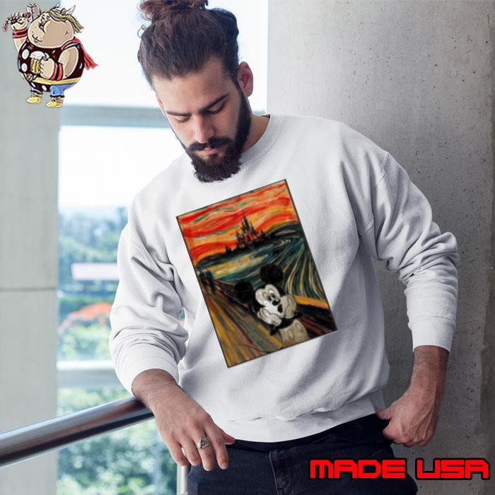 Mickey Mouse Scream Parody Poster Sweatshirt