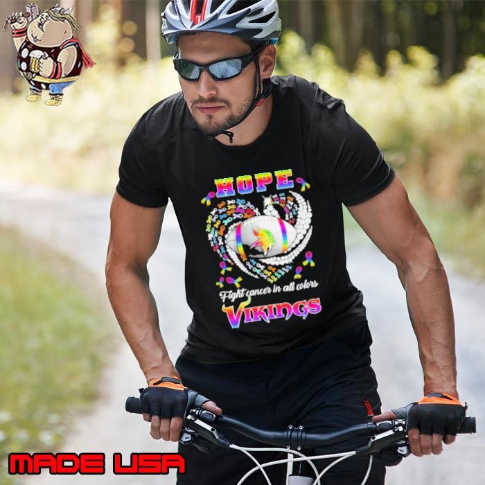 Minnesota Vikings hope fight Cancer Awareness in all colors pride Unisex