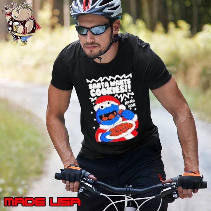 Muppet Santa wants Cookie monster ugly Christmas Unisex