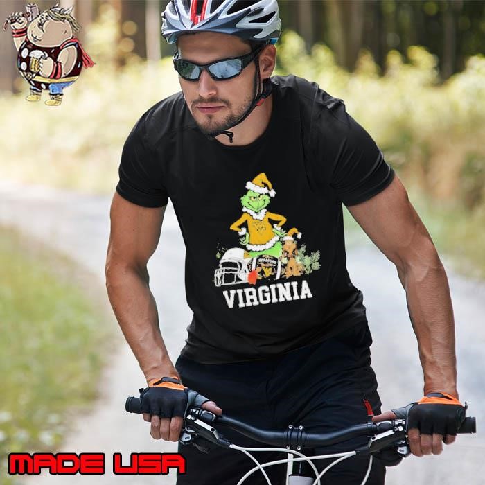 NCAA Grinch Shirt The Grinch And West Virginia Christmas Unisex
