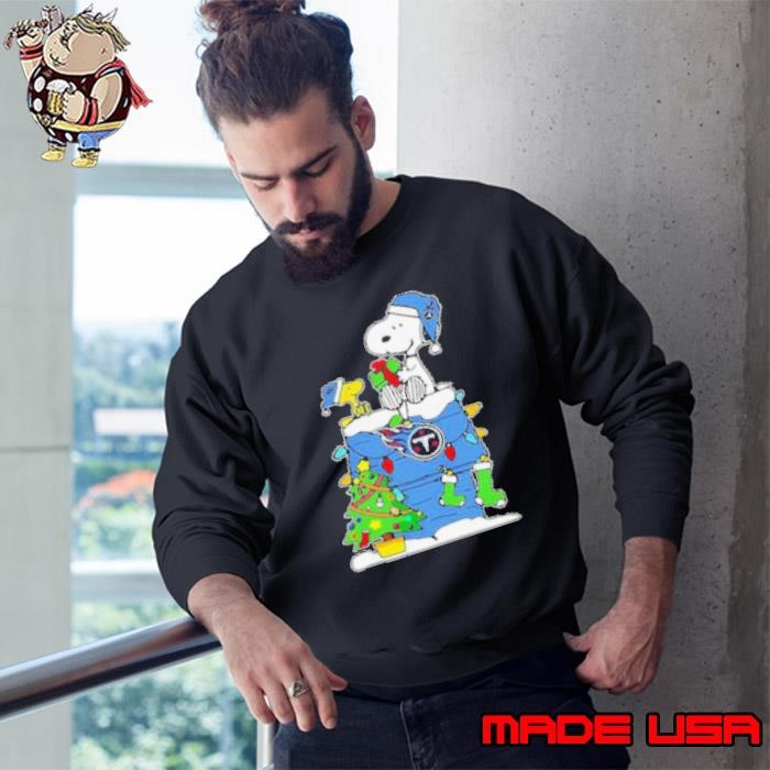 NFL Tennessee Titans Snoopy Woodstock Christmas 2024 Sweatshirt