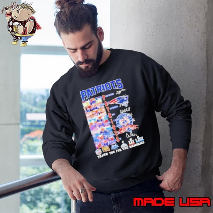 New England Patriots thank you for the memories players signatures Sweatshirt