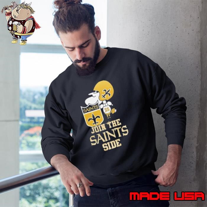 New Orleans Saints x Snoopy Join The Saints Side Shirts Sweatshirt