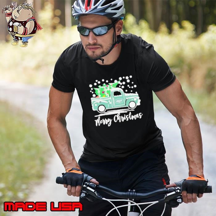 New York Jets Logo Truck and Tree Merry Christmas Unisex