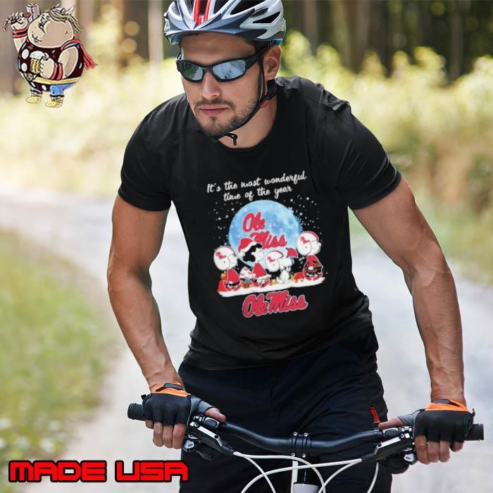 Ole Miss Rebels It The Most Wonderful Time Of The Year Peanut Characters Christmas Unisex
