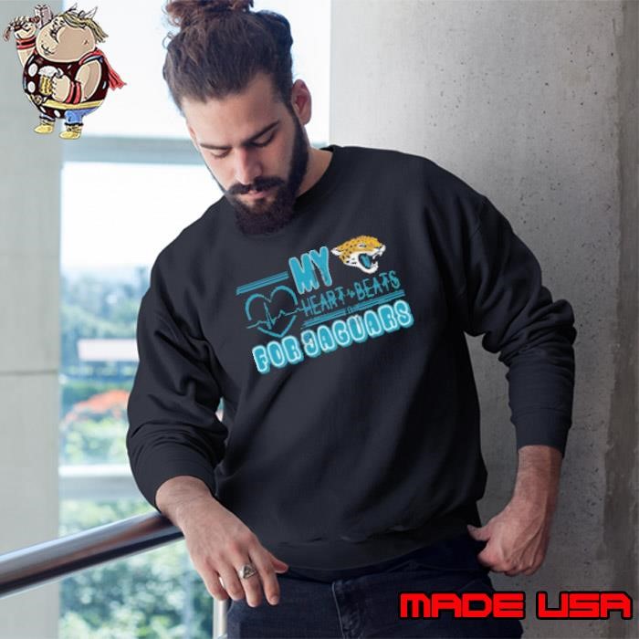 Original Jacksonville Jaguars heart Beats Sweatshirt