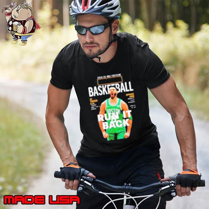 Original NBA preview Jayson Tatum Boston Celtics basketball run it back graphic Unisex