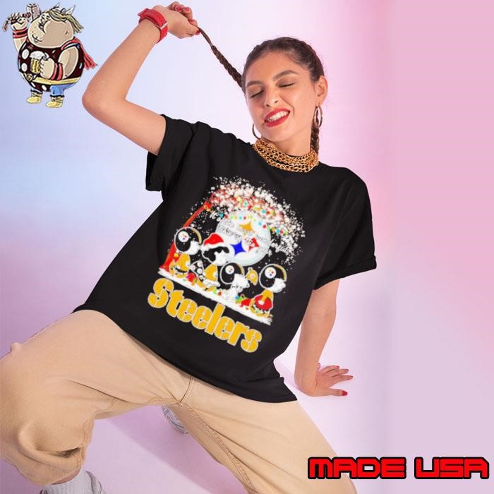 Peanuts Steelers it’s the most wonderful time of the year winter Ladies tee