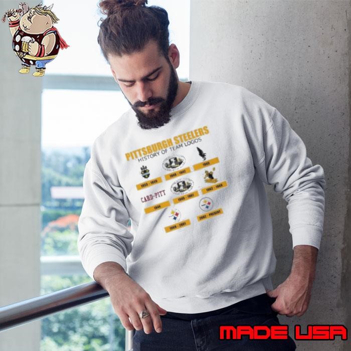 Pittsburgh Steelers 1933 History Of Team Logo Sweatshirt