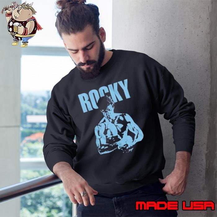 Rocky Shadow Wrapper Boxing Portrait Sweatshirt