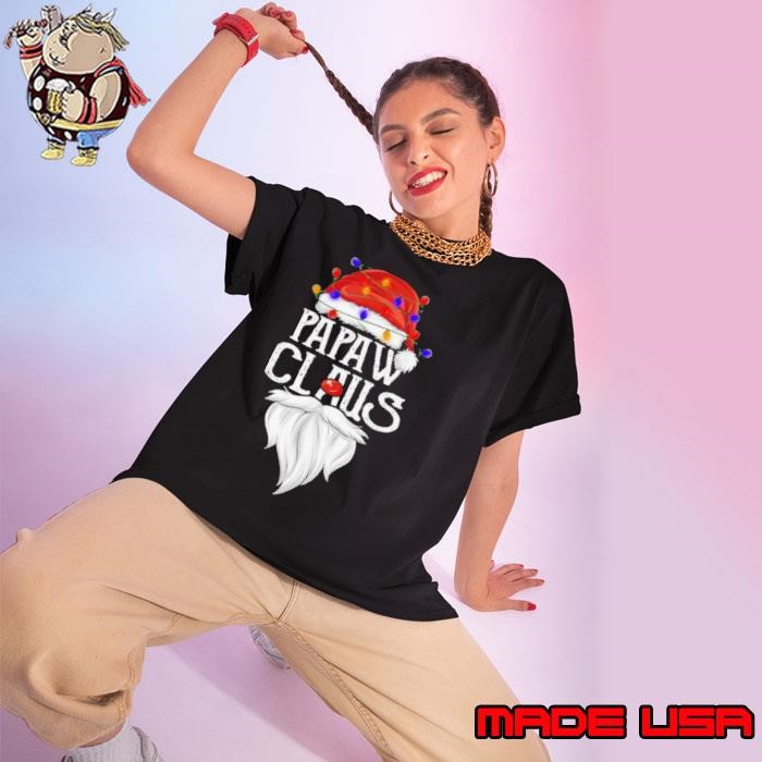 Santa Claus Papa Claus Ligh Christmas Ladies tee