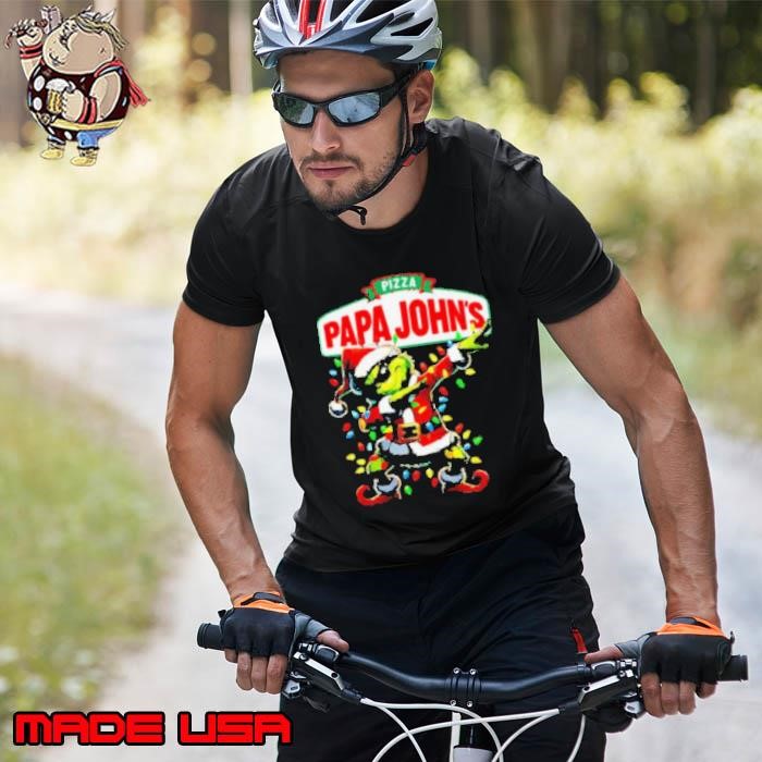 Santa Grinch Dadbing Papa John’s Pizza Christmas Unisex