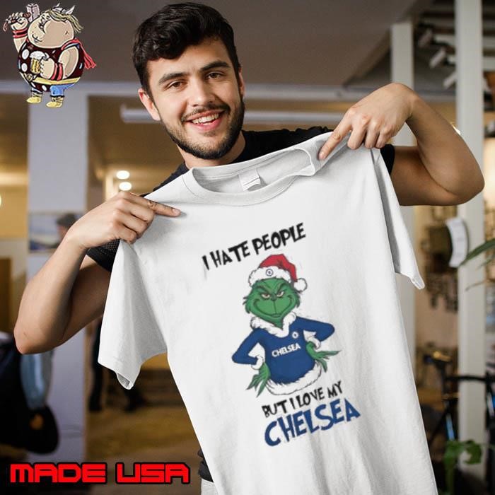 Santa Grinch I hate people but I love my Chealsea 2024 Unisex