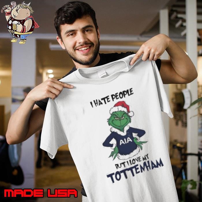 Santa Grinch I hate people but I love my TottemHam 2024 Unisex