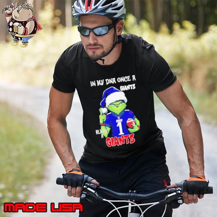 Santa Grinch in my DNA once a Giants alway a New York Giants Christmas Unisex