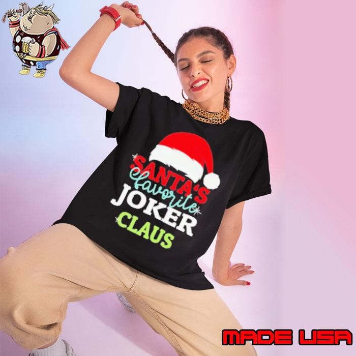 Santa’s Favorite Joker Claus Xmas Ladies tee