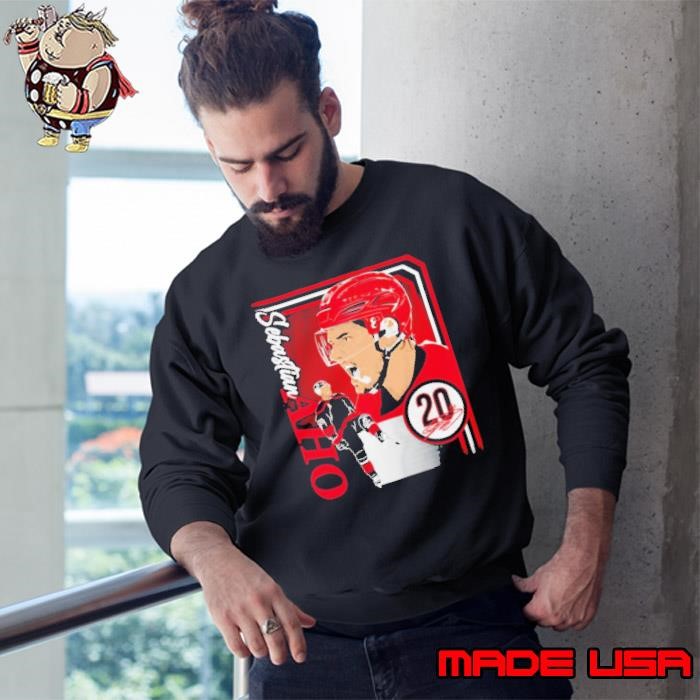 Sebastian Aho 20 Carolina Hurricanes Hockey collage frame signature Sweatshirt