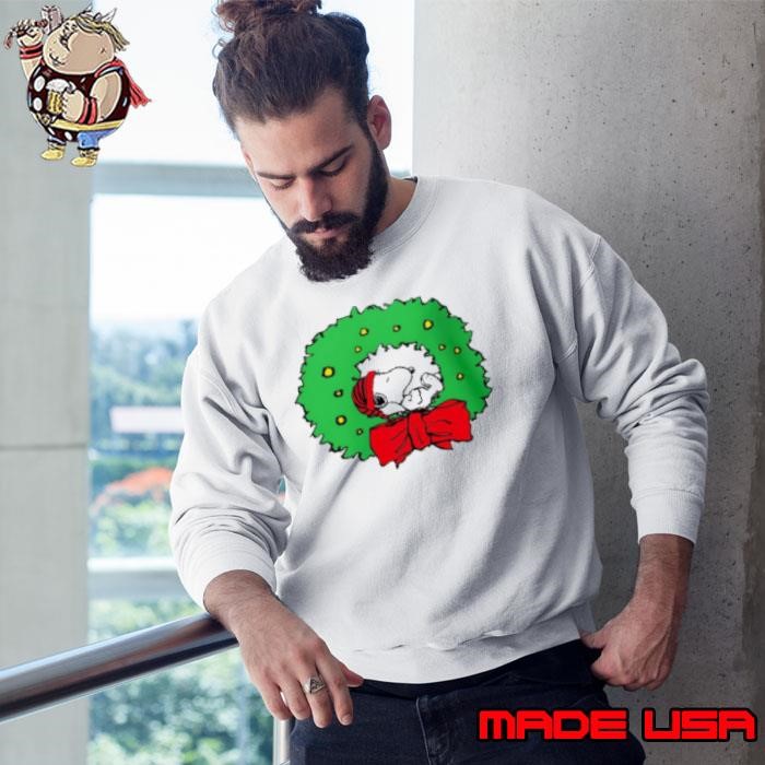 Snoopy Christmas wreath Sweatshirt
