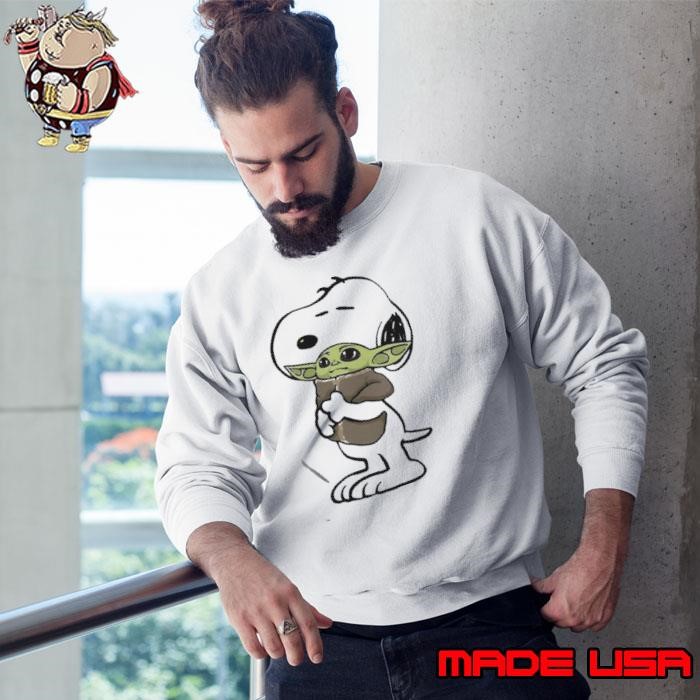 Snoopy Hug Baby Yoda Sweatshirt