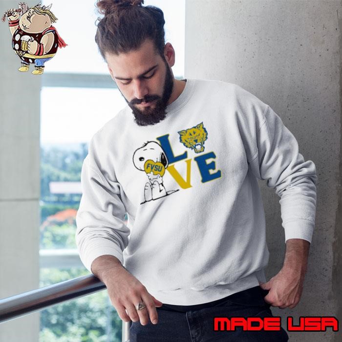 Snoopy Love Fvsu Fort Valley State University Heart Sweatshirt