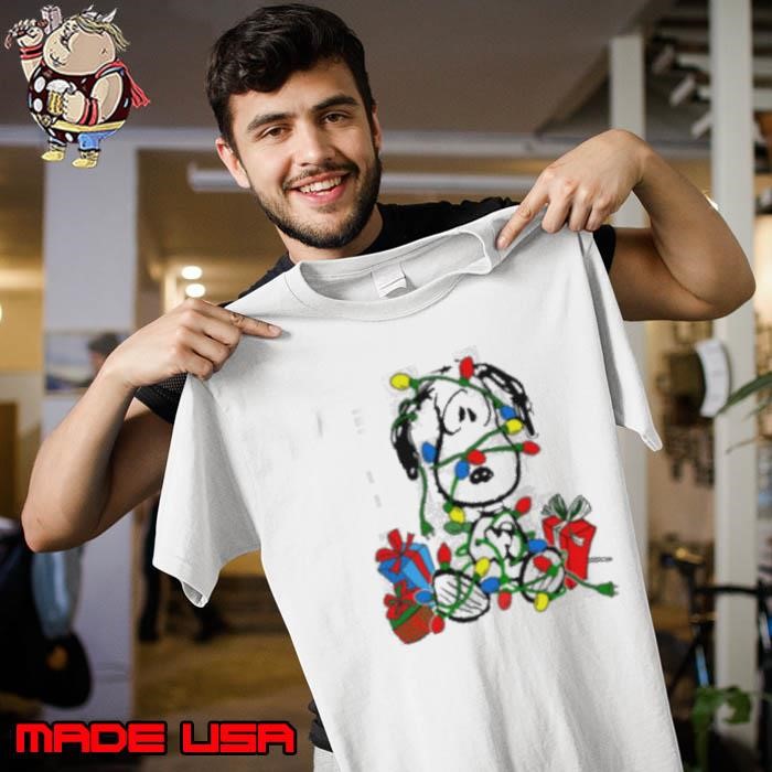 Snoopy Tangled in Christmas Lights Unisex
