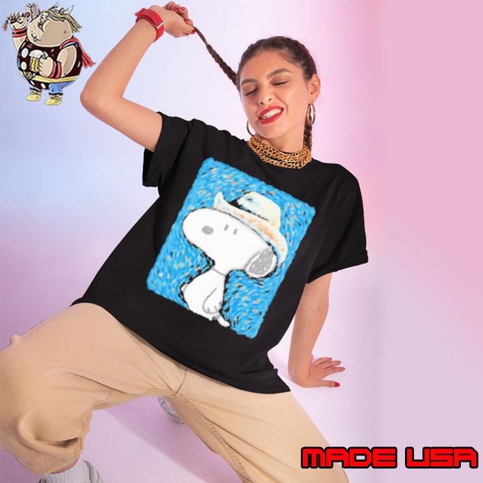 Snoopy Van Gogh Snoop Van Dogh Ladies tee
