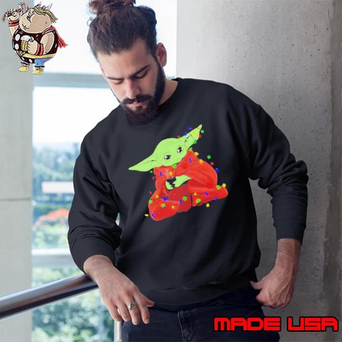 Star Wars The Mandalorian Christmas lights Sweatshirt