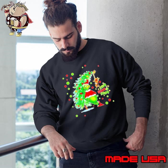 Stink stank stunk Grinch Christmas tree Sweatshirt