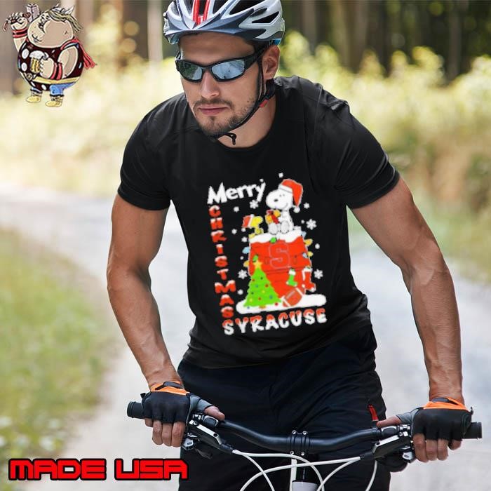 Syracuse Orange Snoopy And Woodstock Merry Christmas Unisex