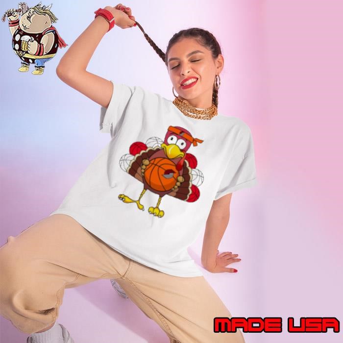Thanksgiving Turkey Portland Trail Blazers Ladies tee