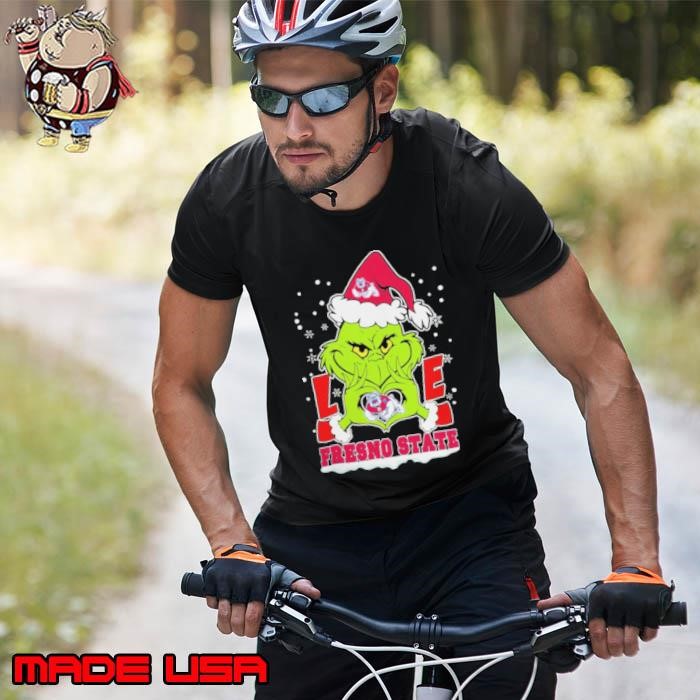 The Grinch Love Heart 2024 Fresno State Bulldogs Football Christmas Unisex