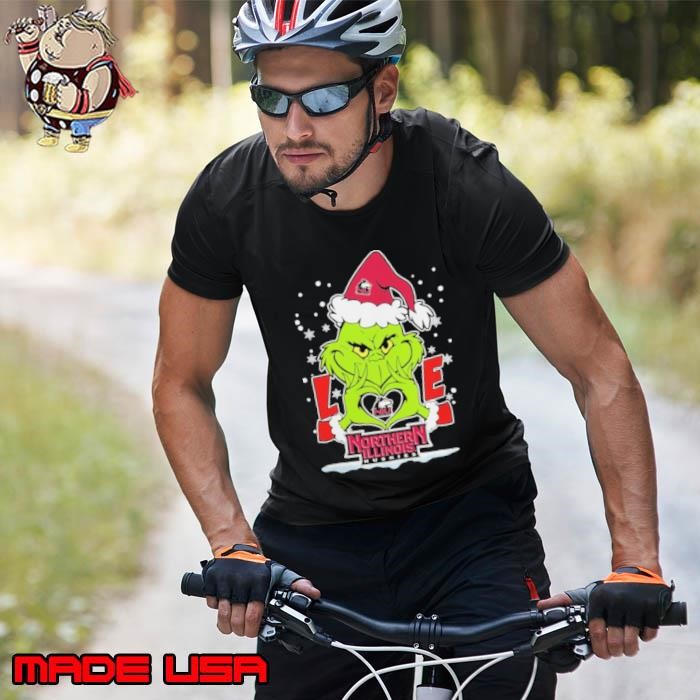 The Grinch Love Heart 2024 Northern Illinois Huskies Football Christmas Unisex