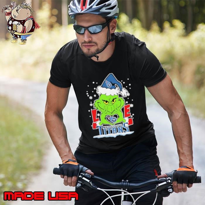 The Grinch Love Heart 2024 Tennessee Titans Football Christmas Unisex
