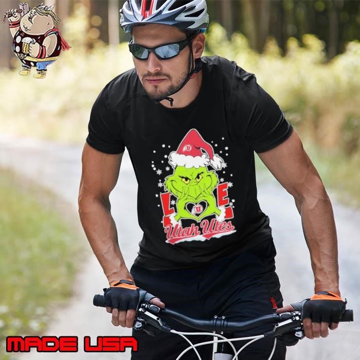 The Grinch Love Heart 2024 Utah Utes Football Christmas Unisex