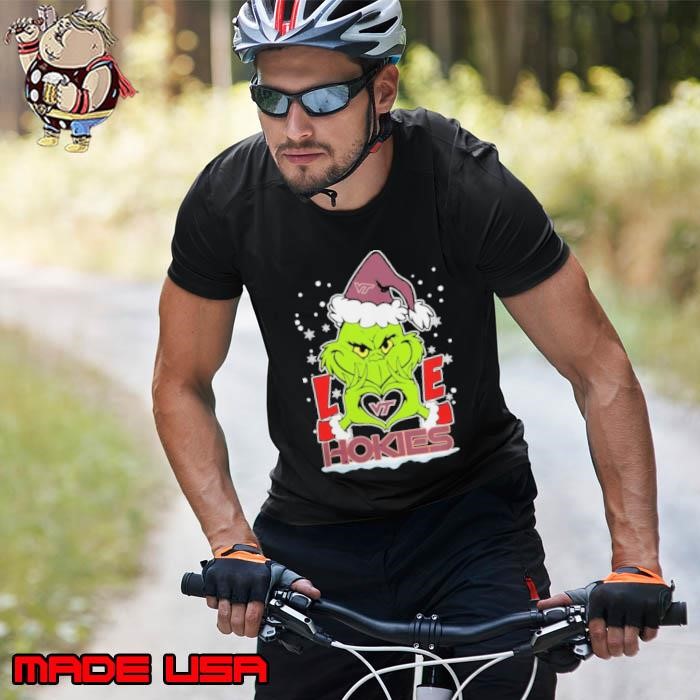 The Grinch Love Heart 2024 Virginia Tech Hokies Football Christmas Unisex