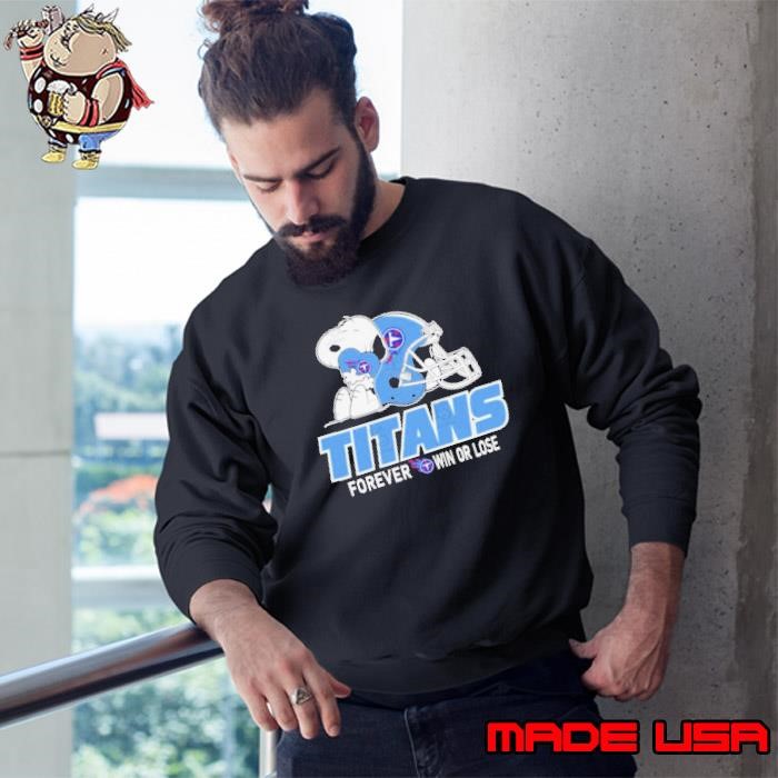 The Peanuts Movie Snoopy X Tennessee Titans Forever Win Or Lose Sweatshirt