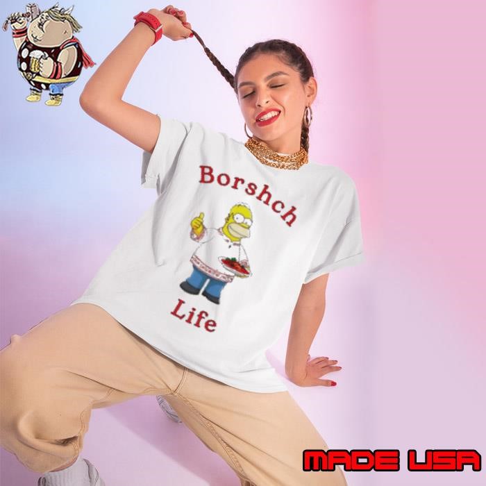 The Simpsons borshch life Ladies tee